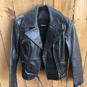 Express Leather Jacket-XS